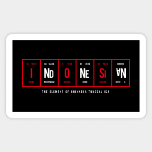 Indonesian - Periodic Table of Elements Sticker